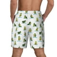 thumbnail image 4 of Uemuo Cute Avocado Yoga Pattern Mens Swim Trunks Quick Dry Board Shorts with Mesh Lining, Stretch Beach Shorts Quick Dry No-Chafing Board Shorts-X-Large, 4 of 9