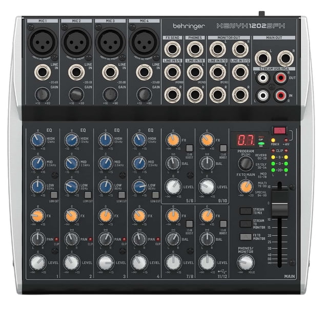 Mezcladora Behringer Xenyx 1202SFX 12 Canales con Efectos Behringer