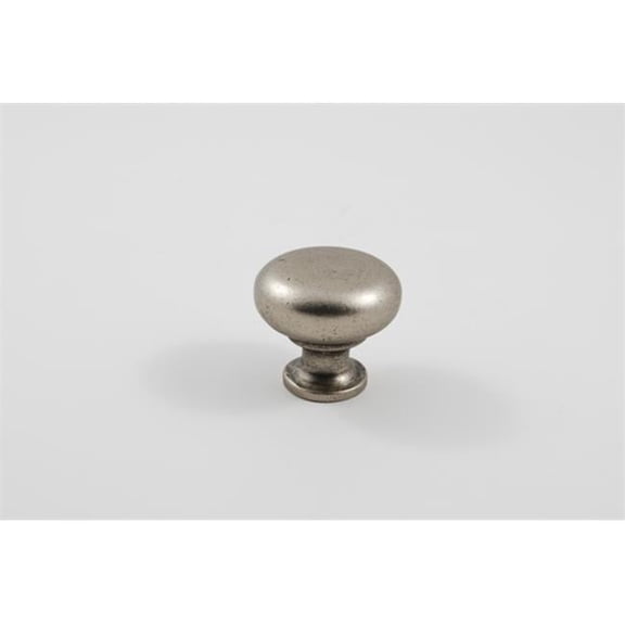 Mushroom Cabinet Knob, Aged Pewter