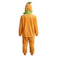thumbnail image 6 of Girls Pumpkin Unisex Long Sleeve Zip up Hooded Jumpsuit Halloween Outfit Dress up Party Clothes Size 3-10 Years, 6 of 6