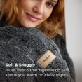 thumbnail image 3 of Manta Bedsure Waffle, gris oscuro, 130 x 150 cm, GentleSoft, 3 of 8