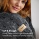 thumbnail image 3 of Manta Bedsure Waffle, gris oscuro, 130 x 150 cm, GentleSoft, 3 of 8