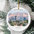 thumbnail image 2 of Santiago Vacation Ornament, Santiago Ornament, Christmas Ornaments, Vacation Ornament, Personalized Gift, Santiago Souvenir, Chile Souvenir MntNu8 (Santiago Vacation), 2 of 4
