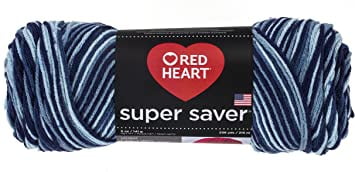 Red Heart Super Saver Yarn, Shaded Dusk Print