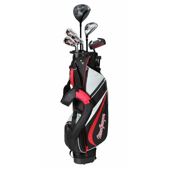 MacGregor Golf DCT4000 Golf Clubs Set with Bag, Mens Left Hand (6 Clubs / 9 Pieces), Graphite/Steel, Regular