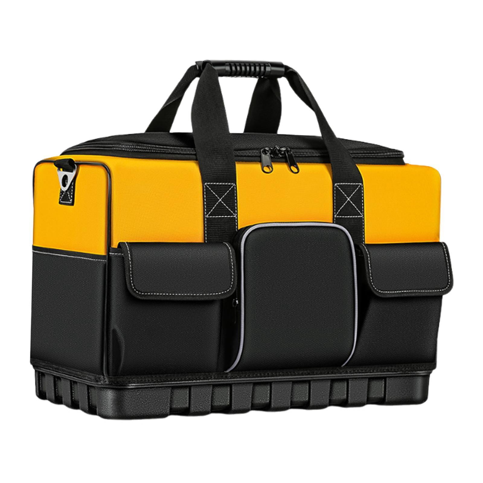 MAGIDEAL Tool Bag Electrician Handbag Wide Mouth High Capacity Multi Pockets Organization 40cmx21cmx30cm