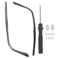 thumbnail image 1 of HLONK Lunettes de Remplacement Branches de Lunettes Lunettes de Soleil Bras de Lunettes Lunettes Jambes en Métal Kit de Jambes Pièces de Réparation Embouts de Monture, 1 of 9