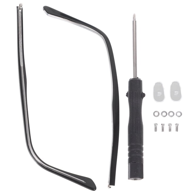 HLONK Lunettes de Remplacement Branches de Lunettes Lunettes de Soleil Bras de Lunettes Lunettes Jambes en Métal Kit de Jambes Pièces de Réparation Embouts de Monture