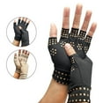 thumbnail image 5 of Arthritis Gloves Magnetic Anti-Arthritis Therapeutic Therapy Fingerless Gloves Relief Hand Pain, 1 Pair, 5 of 8