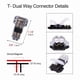 thumbnail image 4 of Conectores de Cable: Conector de Cable de DerivacióN en T de Bajo Voltaje, Conector de Cable de 3 VíAs, Tipo T de 2 Sin Soldadura, Se Adapta una 24-20 AWG, Paquete de 48, 4 of 5