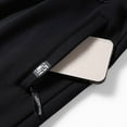 thumbnail image 5 of Mens Baggy Sweatpants Belt Loop Lined Casual Pants Relaxed Fit Straight Leg Winter Warm Zipper Trousers Black XXXXL, 5 of 8