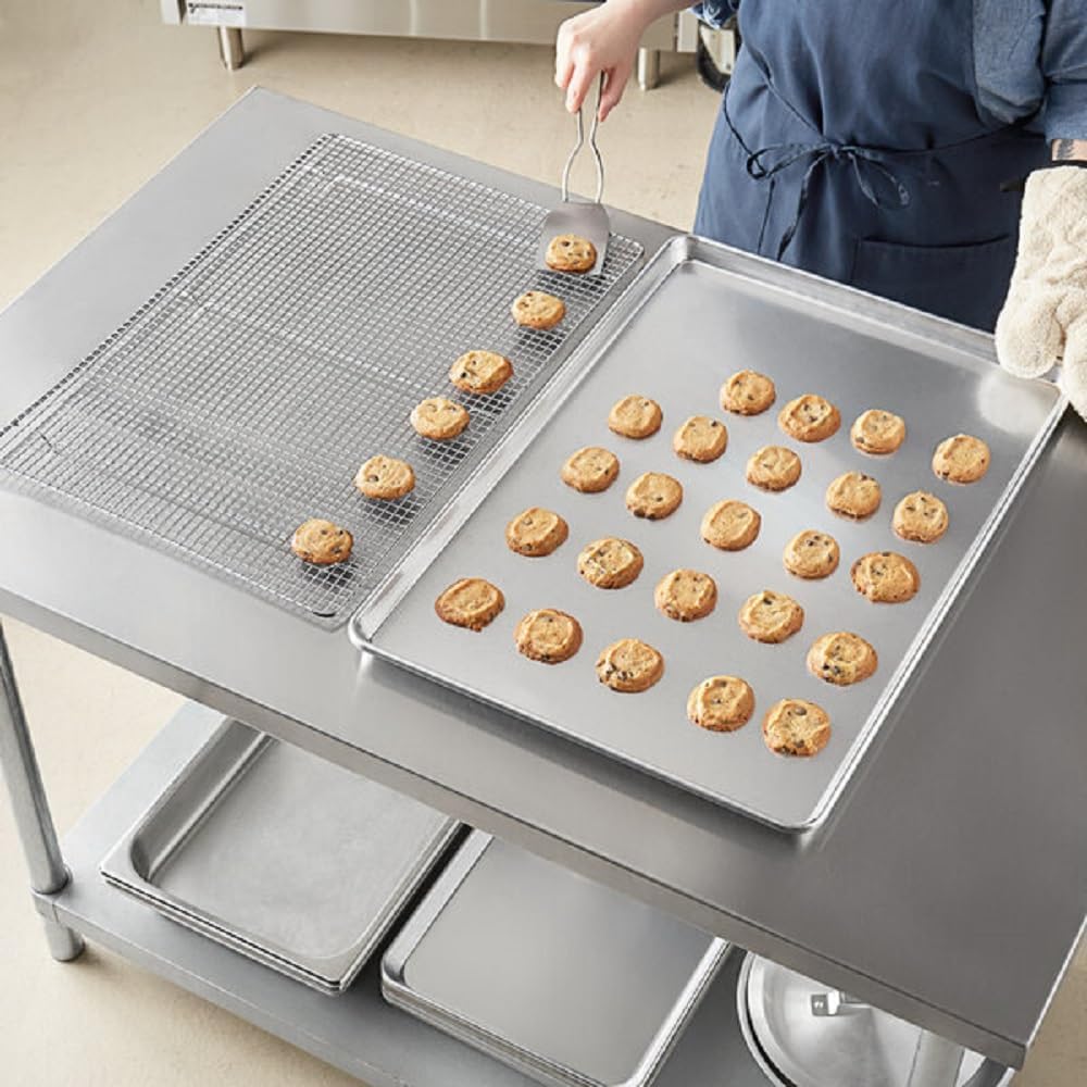 TrueCraftware- Aluminum All Purpose Bake Pan 26-1/4" x 18-1/4" x 2-1/4"- Baking Sheet Pan Cookie Sheet Pan for Oven Baking Tray Baking Pans for Cookies and Cakes Perfect for Baking Roasting and More