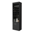 thumbnail image 2 of FM FURNITURE Myers 20"W 2-Door Modern Engineered Wood Bar Cabinet in Black, 2 of 6