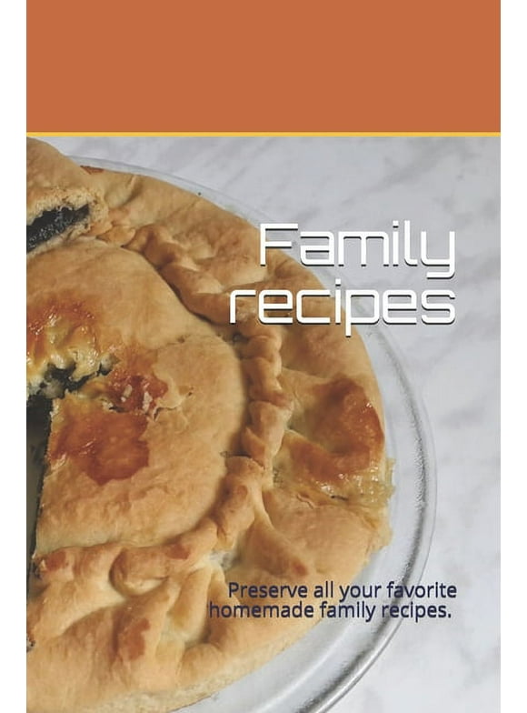 Preserve all your favorite homemade family recipes. Size 6" x 9", 50 recipes, 104 pages (Paperback)