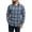 Blue, variant on YODETEY Men's Classic Plaid Long Sleeve Button Down Flannel Shirt,Regular Fit Plaid Dress Shirts,Size S-2XL