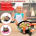 thumbnail image 2 of Set de cocina Pretend Play, parrilla para barbacoa para niños con juguetes para comida, 2 of 5