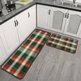 thumbnail image 2 of Christmas Kitchen Rug Sets 2 Piece Colorful Balls Pine Trees Snowflake Kitchen Runner Anti Fatigue Rugs for Kitchen Floorfor Outdoor Bedroom (47x17+30x17 Inches), 2 of 6