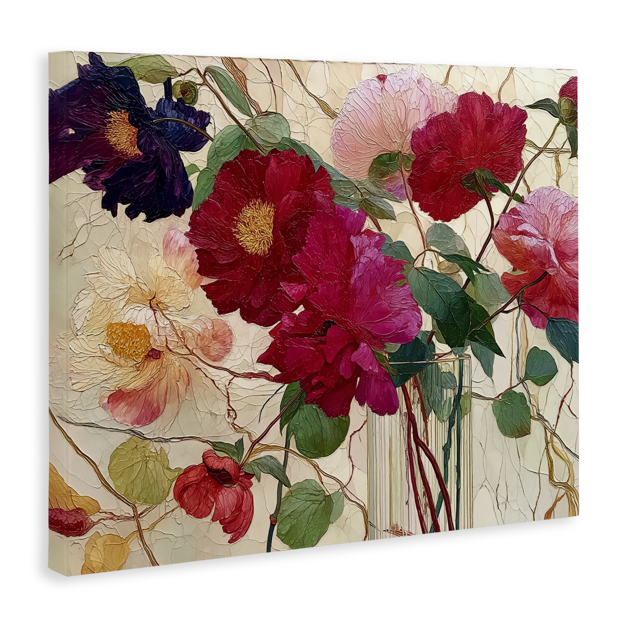 Haiku Flower Vase Canvas Wall Art, design by Annabelle Hall
