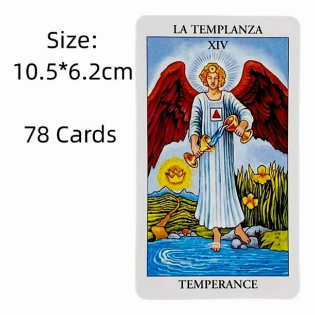 Baraja De Tarot Rider Waite De 78 Cartas Con Libro Guía En Inglés – Diseño Clásico Para Principiantes Y Coleccionistas