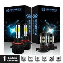 6000K White 9012 LED Headlights   5202 Fog Light Bulbs for GMC Sierra 1500 2014 2015