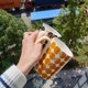 thumbnail image 3 of INS retro geométrico Polka Dot Taza de cerámica francés gran capacidad alta temperatura café desayuno leche pareja taza agua, 3 of 5