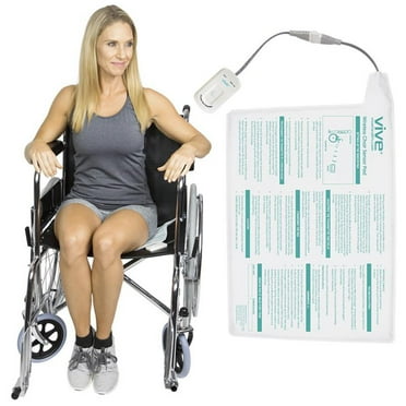 Vive Wireless Chair Alarm - Wheelchair Motion Sensor Kit for Elderly Dementia Patients - Weight Movement Pressure Pad Detector
