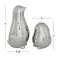 thumbnail image 3 of 4", 7"H Silver Porcelain Bird Sculpture, by DecMode (2 Count), 3 of 8