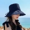 thumbnail image 2 of Riforla Women Large Size Casual Fashion Sun Hat Light Proof Heat Insulating Breathable Sun Hat Summer Hats Blue, 2 of 4