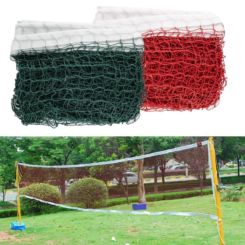 Height Badminton Volleyball Tennis Beach Net Set Indoor Outdoor Games Green/Red 