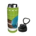 thumbnail image 2 of American Football Field 18 Oz Insulated Water Bottle For Boys Girls,  Ball Helmet Stainless Steel  Wide Mouth Sport Bottle With Leakproof Spout Lid, 2 of 3