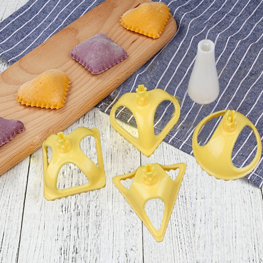 Jeobest Dumpling Mold Pastry Tool Dumpling Press Mold 4pcs/set