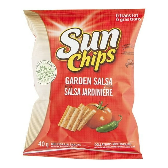 Sun Chip Garden Salsa Chips, Zero Trans Fat | 40G/Unit, 40 Units/Case