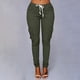 thumbnail image 2 of Moda Mujer Tallas grandes Cordón Casual Sólido Elástico Cintura Bolsillo Pantalones sueltos Fridja alkflakhf32326, 2 of 5
