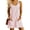 pink, variant on adaychics Stripe Dress for Women Button Crew Neck Sleeveless Summer Casual Dresses with Pocket for Travel Daily