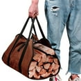thumbnail image 3 of Travelwant Dustproof Brown Canvas Log Carrier, 3 of 6