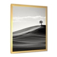 thumbnail image 3 of Designart "Desert Scenery In Black And White" Meadow Picture Framed Canvas Prints, 3 of 5