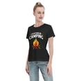 thumbnail image 3 of Camping I'D Rather Be Women'S Basic Short Sleeve T-Shirt Black Small, 3 of 5