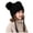 Black, variant on Kids Winter Knit Trapper Hat with Double Pom Pom and Ear Flaps Warm Fleece Lined Cap for Toddlers Boys Girls