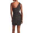 thumbnail image 2 of Aqua Womens Ruched Metallic Cocktail and Party Dress, 2 of 2