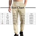 thumbnail image 3 of Ceisia Men Solid Color Loose Wide Leg Pants Drawstring Elastic Waist Gift Casual Straight Trousers, 3 of 9