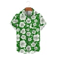 thumbnail image 6 of Gamivast Mens Short Sleeve Shirts Striped Pattern Button Down Shirts Tropical Palm Tree Print Casual Summer Beach Tee Soft Breathable Vacation Tops, 6 of 6