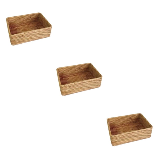Bearachild Caja de almacenamiento moderna con Natural para una fácil organización hecha de cesta de almacenamiento de vid vietnamita Natural Type1 NO1
