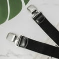 thumbnail image 5 of Buyless Fashion Textured 2 Pack Suspenders for Men - 48" Adjustable Straps 1 1/2" - X Back with Metal Clips - 5121-2-Black, 5 of 7