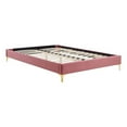 thumbnail image 2 of Modway Sutton Grand Lit Moderne en Velours de Performance, Cadre de Lit Rose Poussiéreux, 2 of 8