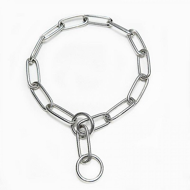 Collar de acero inoxidable para perros WEIHJMXG collar antimordeduras 3 piezas 55 cm plata