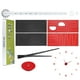 thumbnail image 5 of Uxcell 1-Pack Reloj de Pared 3D DIY, Reloj de Pared Sin Marco de 51" con 4 Números de Espejo para el Hogar, Rojo, 5 of 6