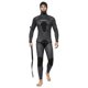 thumbnail image 2 of Traje de neopreno para hombre con capucha, ideal para pesca submarina en aguas frías y buceo libre. XXL, 2 of 9