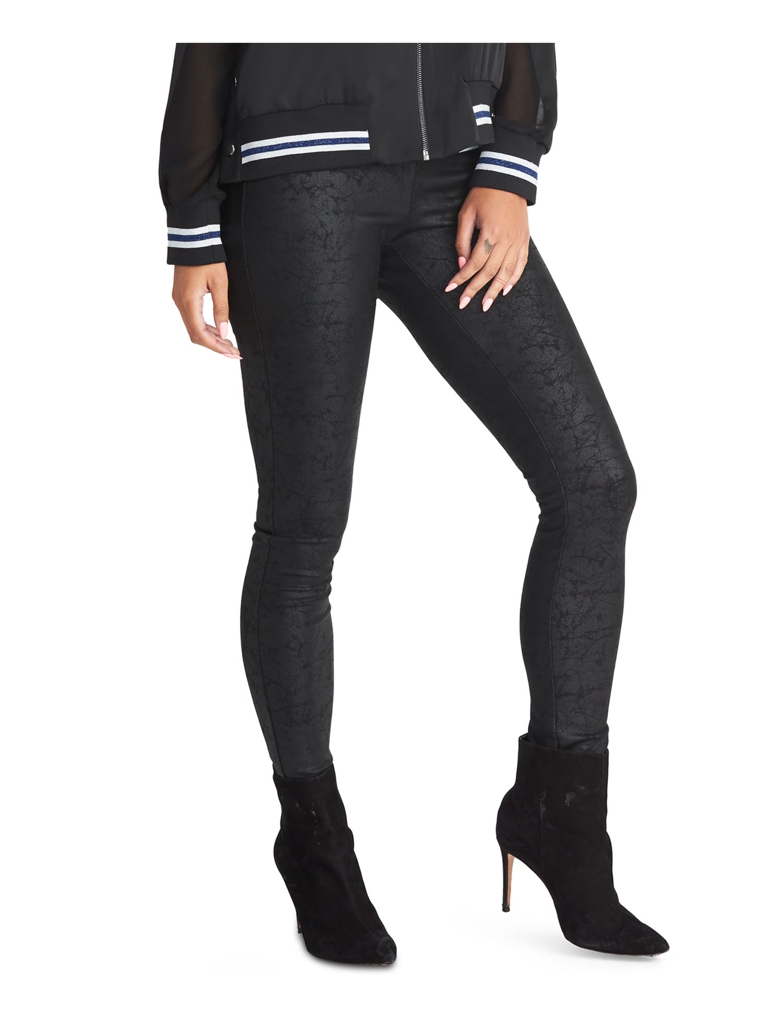 black skinny slacks womens