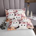 thumbnail image 3 of Erosebridal Halloween Pumpkin Bowknot Ghost Bedspread Set King Size Ultra Soft, 3 of 6