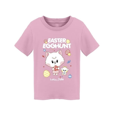 

Easter Egghunt Lucy And Julie T-Shirt Toddler -Electural Designs 3 Toddler